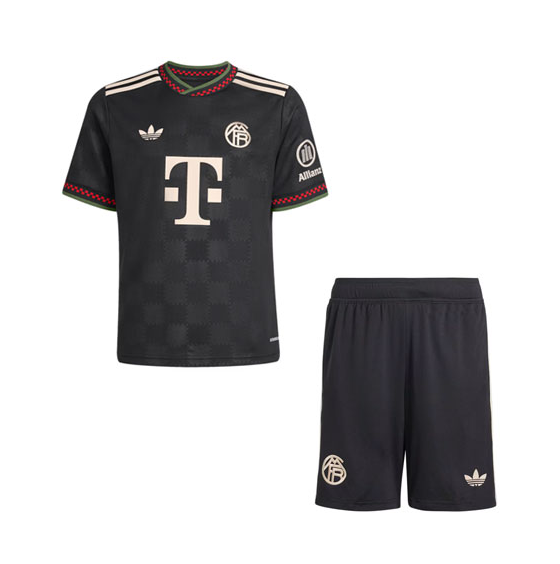 2025-26 Bayern Munich Third Kids Soccer Kits Shirt With Shorts